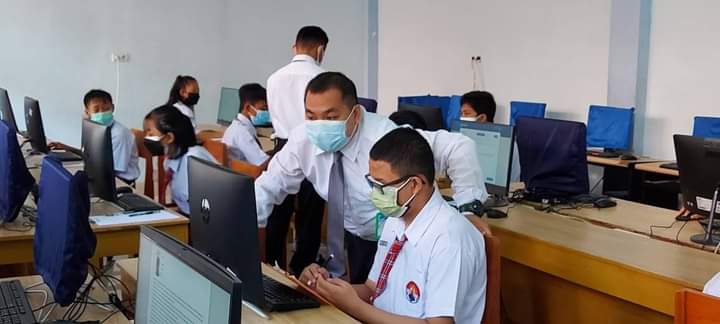 Pelaksanaan Gladi Bersih ANBK 2021 SMP Katolik Pelita Bangsa Makale